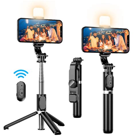 selfie stick remote tripod